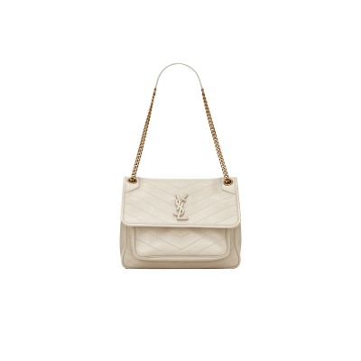 YSL NIKI MEDIUM CHAIN BAG IN LAMBSKIN 6331581EL079207 (28*20*8.5cm)